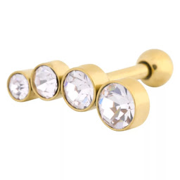 Bijou piercing 4x Crystal or D - Cartilage